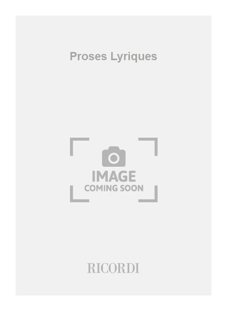 Proses Lyriques